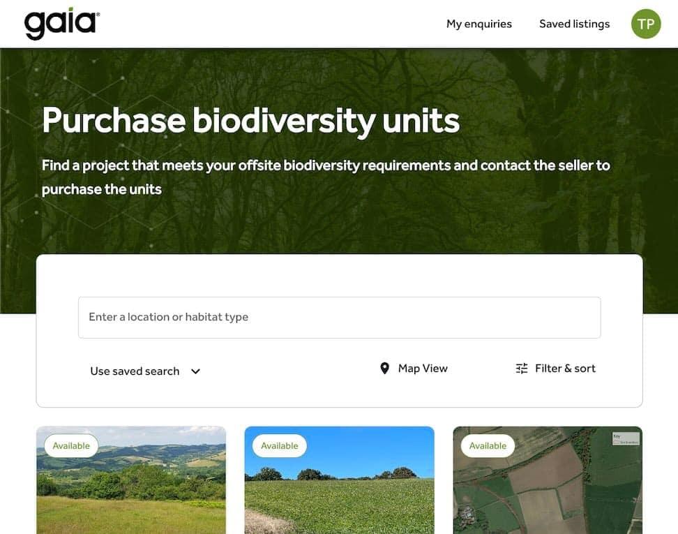 Gaia BNG Marketplace
